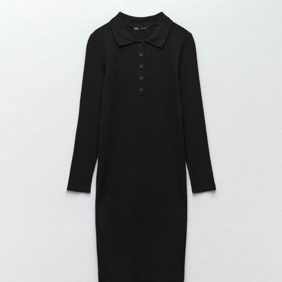 NWT ZARA BLACK DRESS - Picture 1 of 6